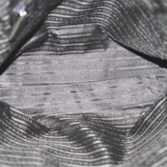 PRADA Vintage Nylon Tessuto Leather Shoulder Hand Bag Brown - Picture 12 of 14